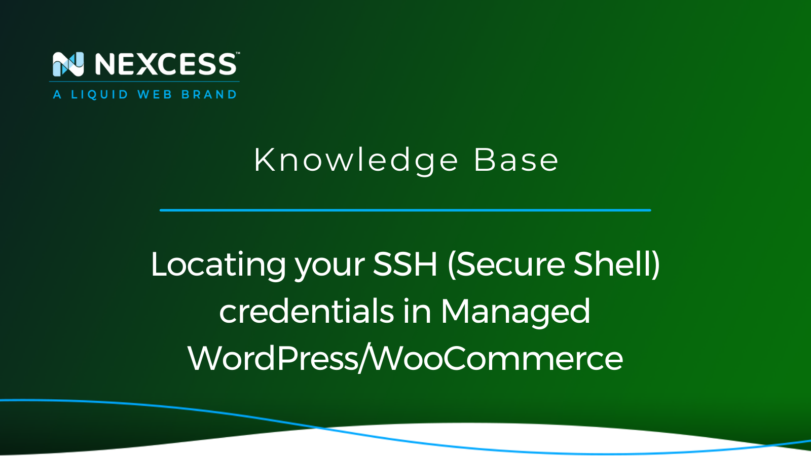 Locating your SSH (Secure Shell) credentials in Managed WordPress/WooCommerce