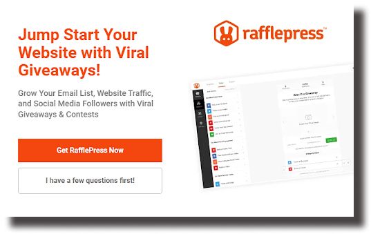 Use RafflePress to create viral giveaways.