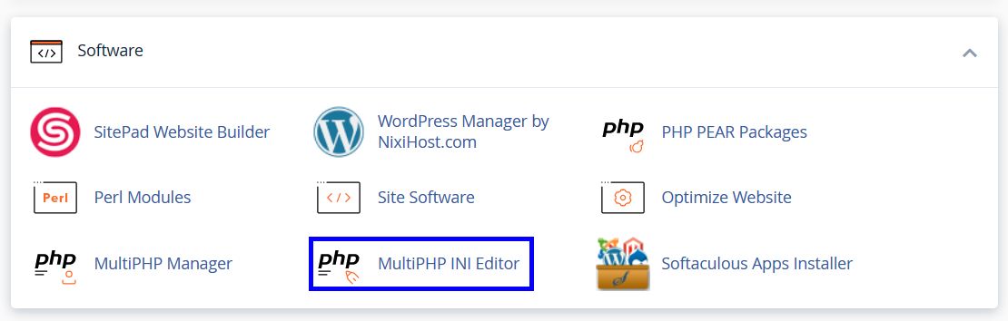 MultiPHP INI Editor.