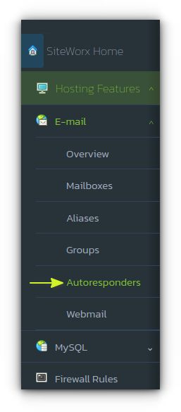 Click Hosting Features > Email > Autoresponders.
