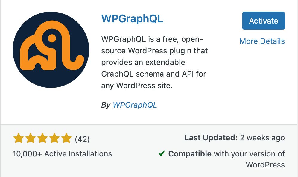 Install and configure WPGraphQL