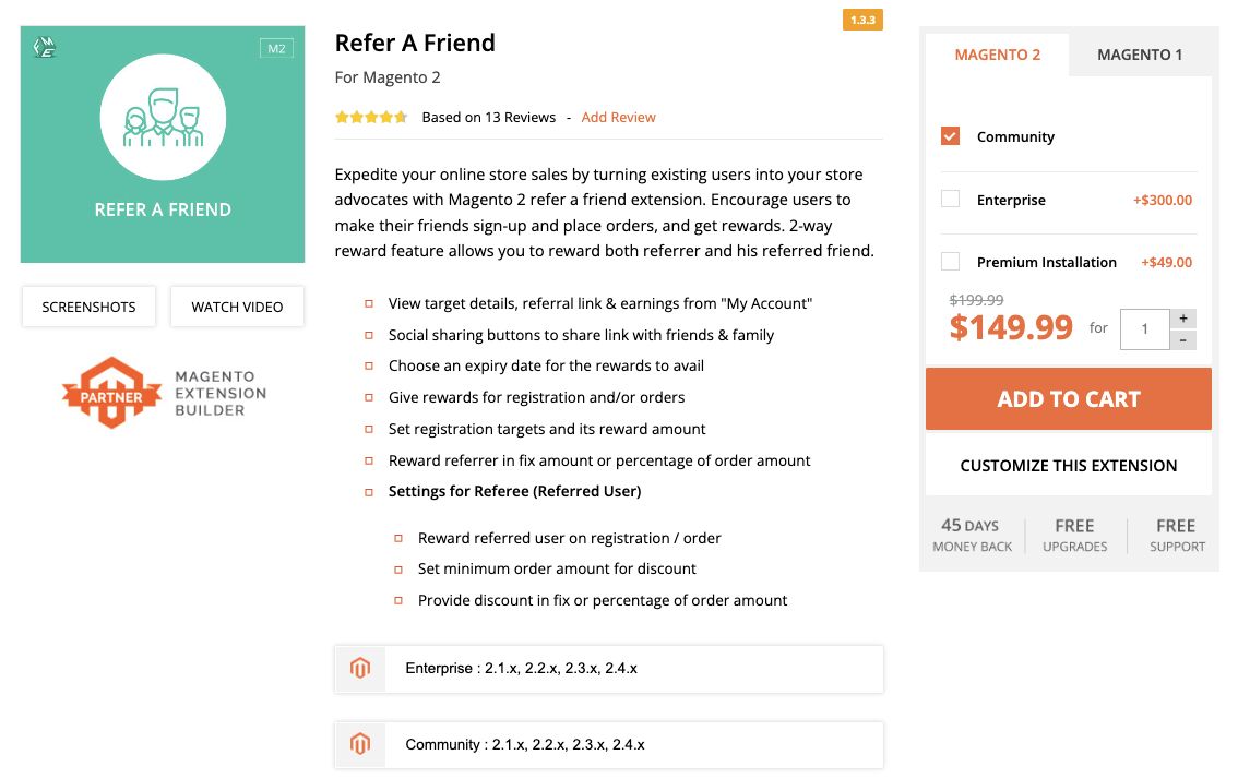 You can drive word-of-mouth marketing on Magento Open Source with Refer A Friend from FMEextension.
