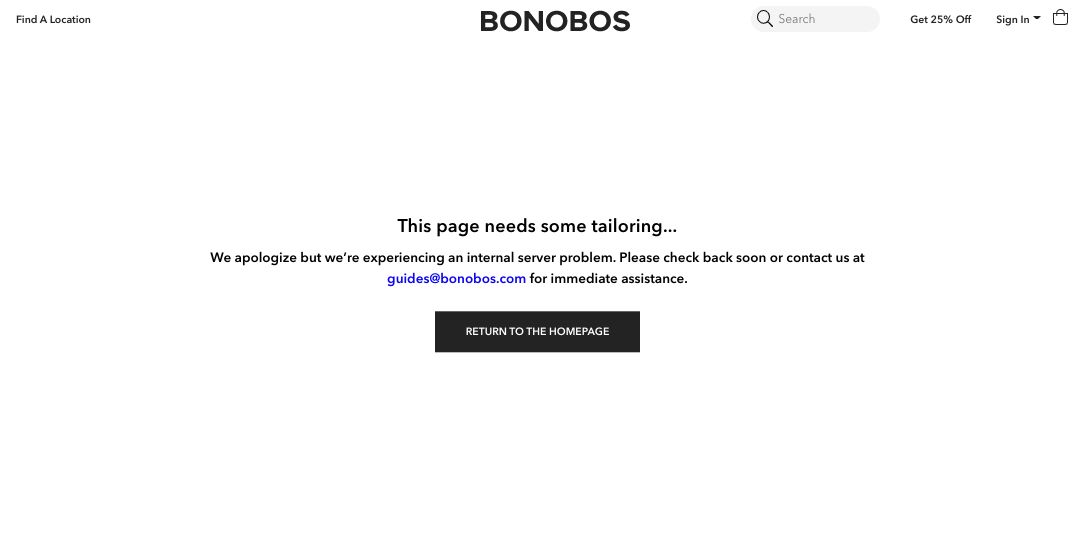 Bonobos 404 example
