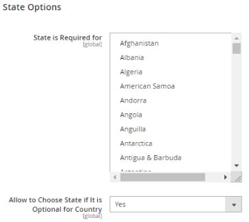 If the State Options are enabled for your country, please fill in the corresponding fields.