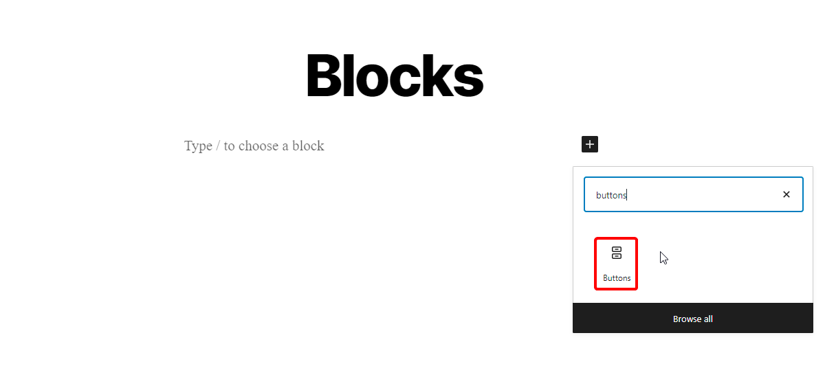 Create a button block