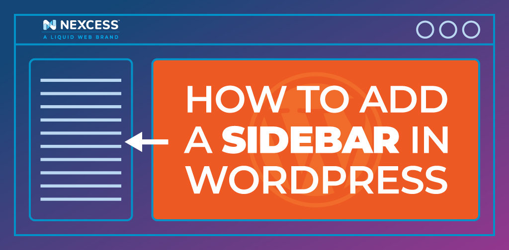 How to add a sidebar in WordPress