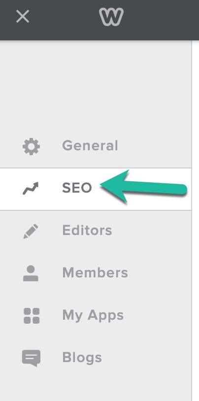 SEO Menu Option