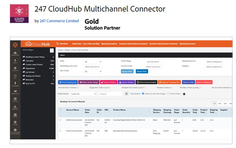 CloudHub Multichannel Connector is the best Magento Amazon integration extension for multichannel sellers.
