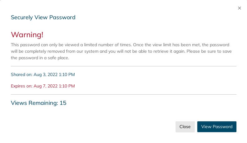 You can view your WordPress admin password a limited number of times. Once the limit is reached or the option to view the password expires. When this occurs, you can no longer retrieve it from the Site Dashboard. Make sure you save it and store it in a safe location.