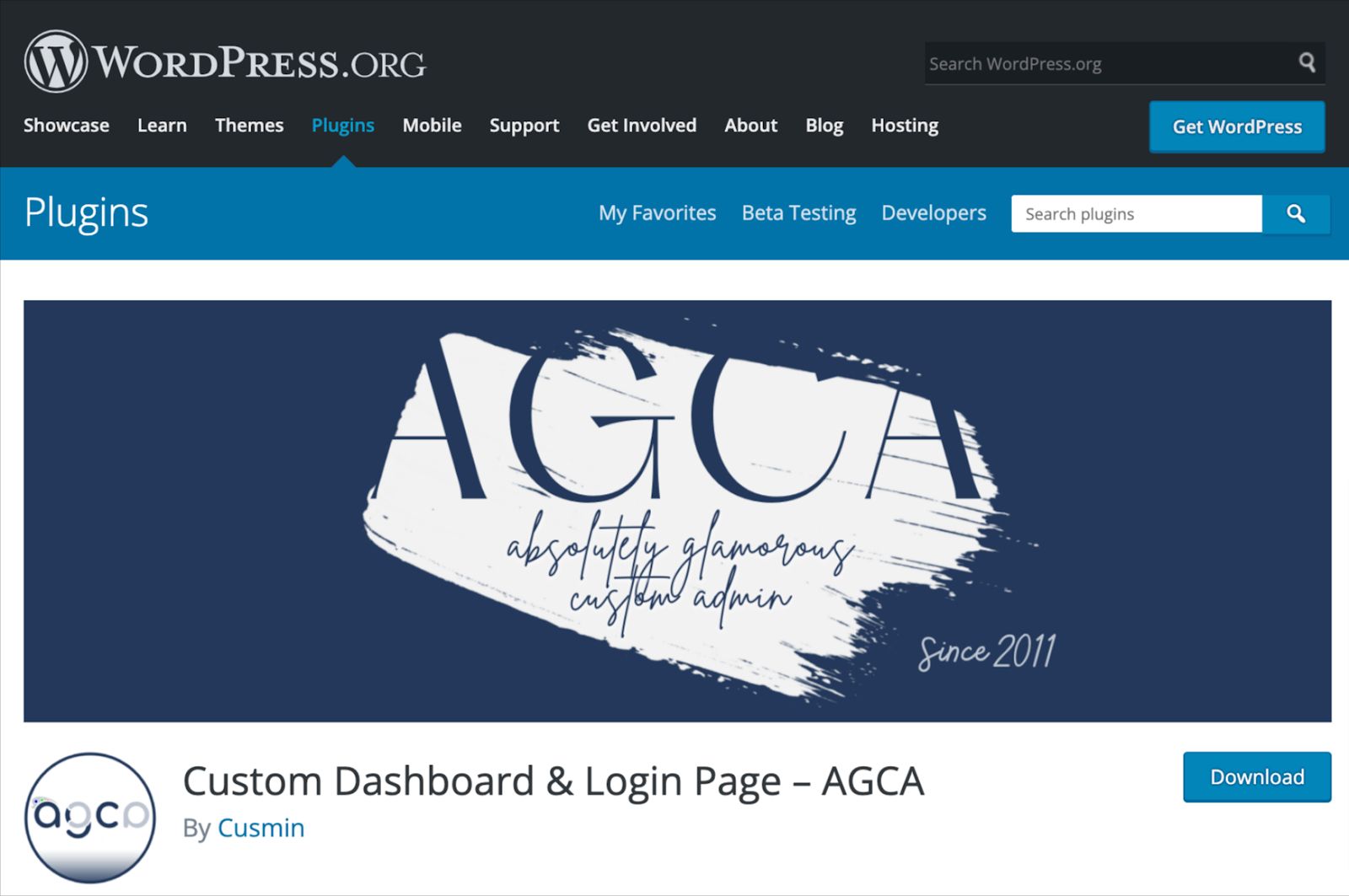 Create a customized WordPress dashboard with the AGCA Custom Dashboard and Login Page