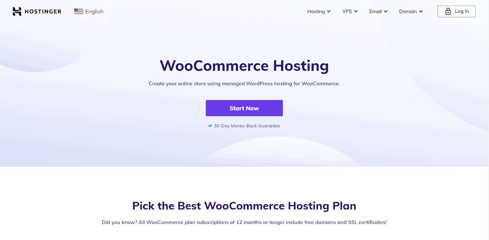 Hostinger’s plans come loaded with features, earning it a spot on our list of the best WooCommerce hosting providers.