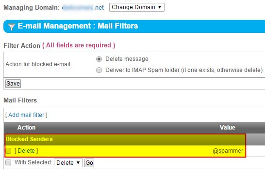 Setting email filters helps you filter out spam emails based on the content or sender. It’s straightforward to create email filters using SiteWorx.