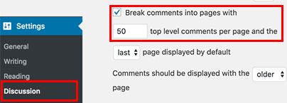 go to Settings > Discussion and select Break comments into pages.
