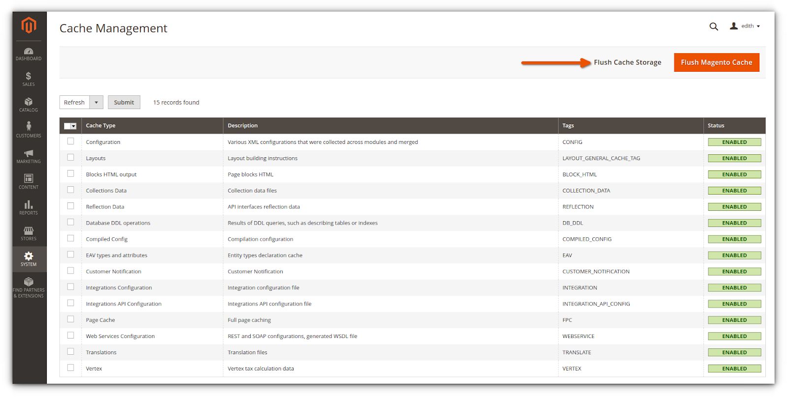 After saving your adjusted base URLs config, flush the Magento cache by navigating to System > Cache management and clicking Flush Magento cache.