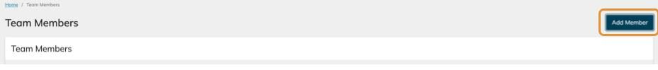 To add a team member click on Add Member.
