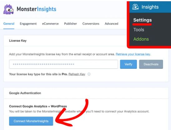 Monster Insights can help you install Google Analytics on WordPress