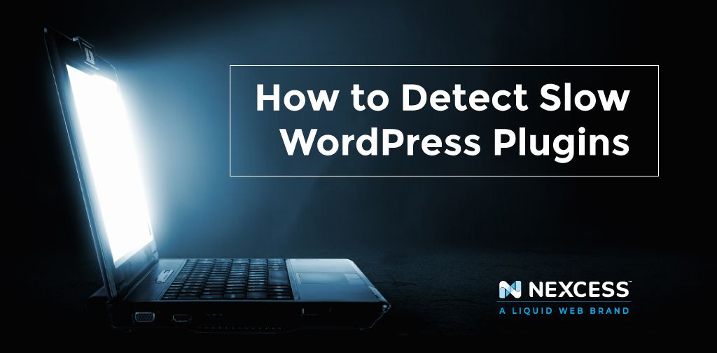 An open laptop sits on a table with the title How to Detect Slow WordPress Plugins