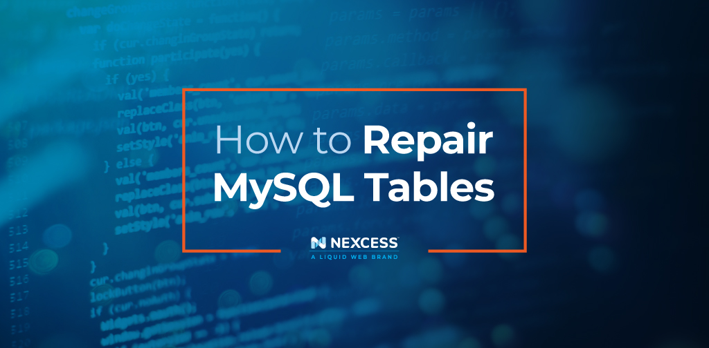 How to repair MySQL tables