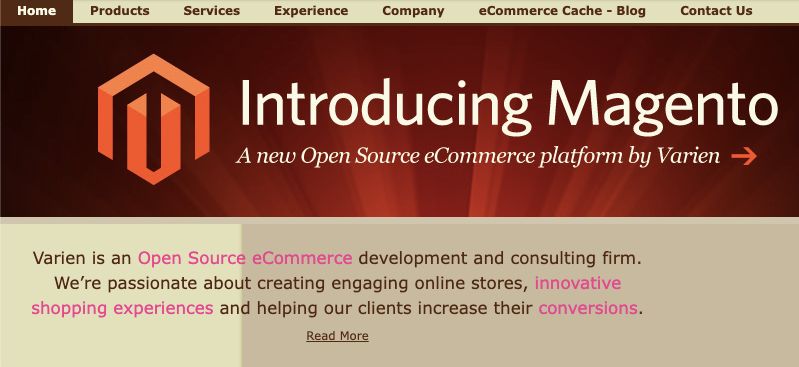 Varien introduced Magento in 2007 as an open-source ecommerce platform.
