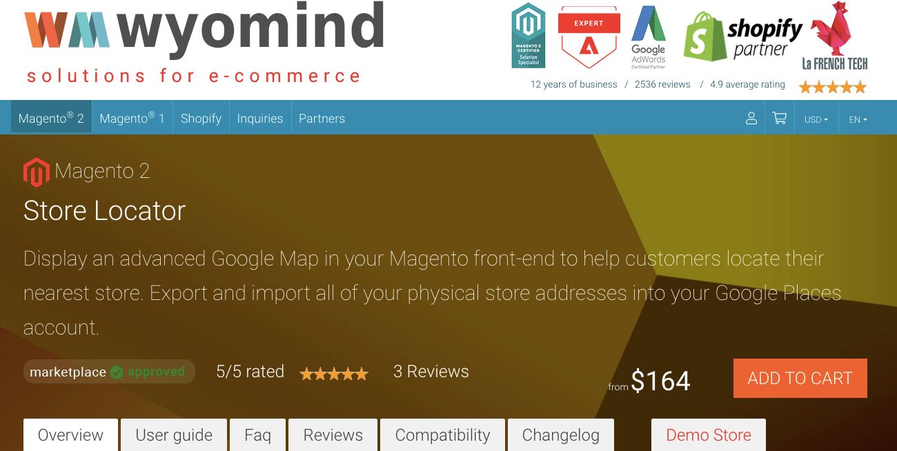Wyomind Store Locator is the best Magento store locator extension for Multi-Source Inventory (MSI) integration.