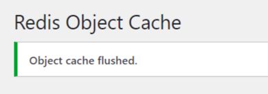 Object cache flushed.