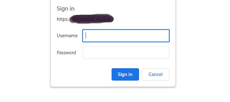 Password protection with a dev site.