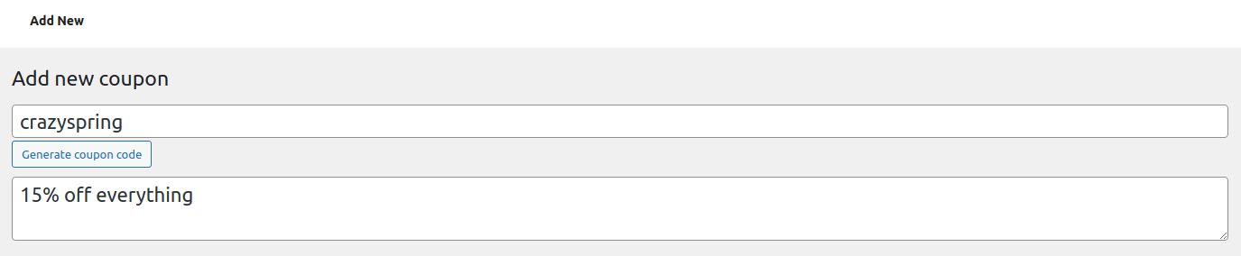 Coupon code is what will be entered into the coupon field by the customer to get a discount. You can use the Generate coupon code option for the system to generate a random string to be used as the coupon code.