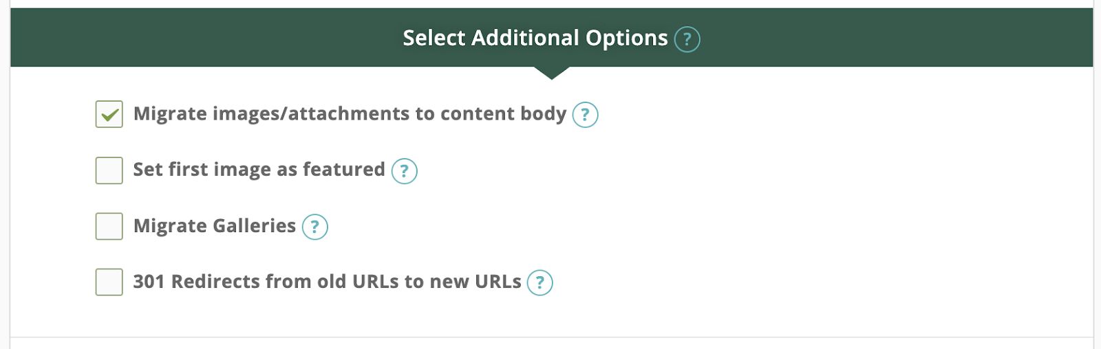 You can select additional options here as well. Please note that if you are using a free Wix URL, you cannot redirect the old URL to the new URL.