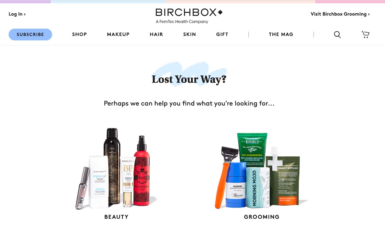 BirchBox 404 example