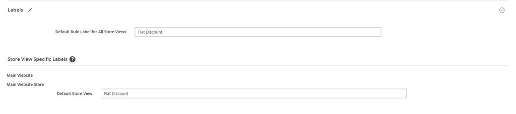 Configure Magento 2 cart price rule labels.