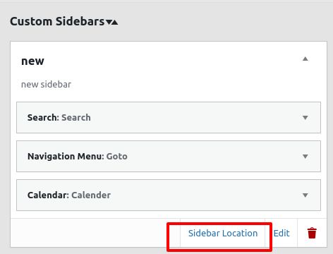 Click on “Sidebar Location"