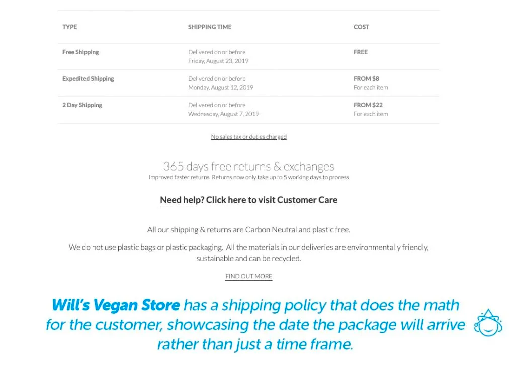 Wills Vegan Store shipping policy