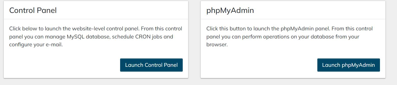 Click the Show More option and choose Control Panel. On the left side, you’ll get an option to launch the SiteWorx user interface that you can use for advanced administration of your ecommerce site running on Magento.