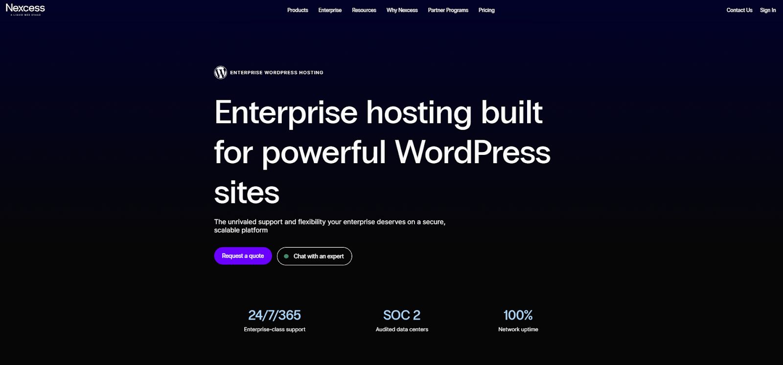 Managed WordPress hosting servers from Nexcess.