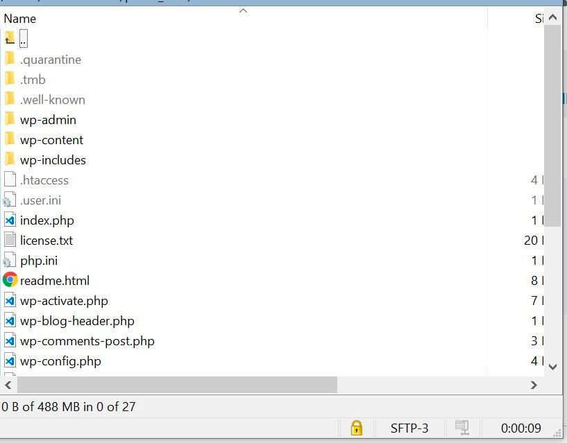 download all files and databases in your WordPress site’s directory