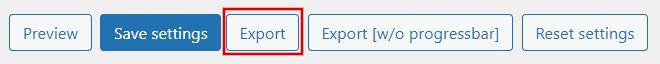 The last step to export your WooCommerce orders is to click the “Export” button as shown below. 