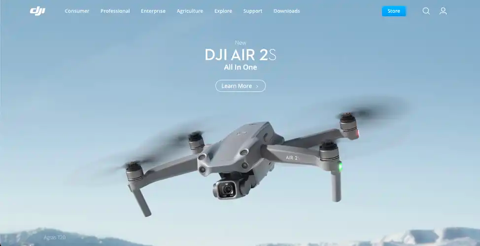 DJI drone online store example