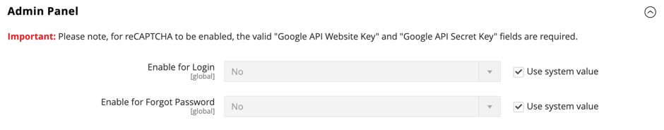 To disable reCAPTCHA in Magento 2, you can set No for Enable for Login and save the configuration changes.