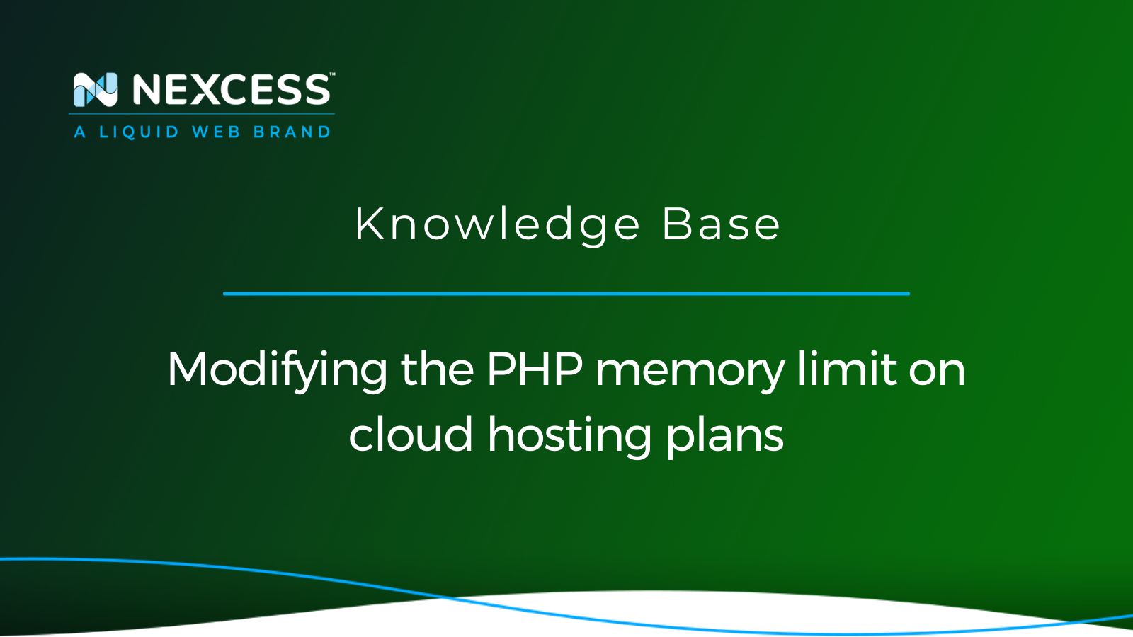 Modifying the PHP memory limit on cloud hosting plans 