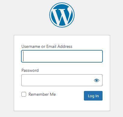 wp-admin login