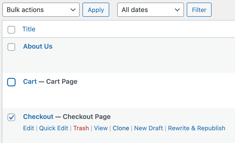 Duplicate Post Page Clone Option