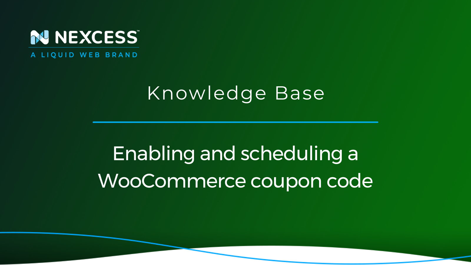 Enabling and scheduling a WooCommerce coupon code