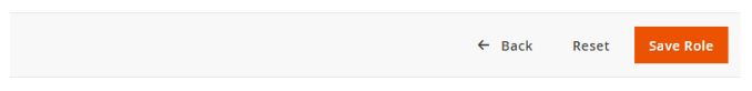 Once everything is completed, click on the Save Role button.