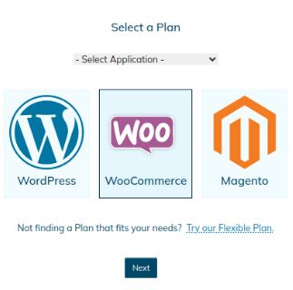 Choose WooCommerce from the Application picklist.