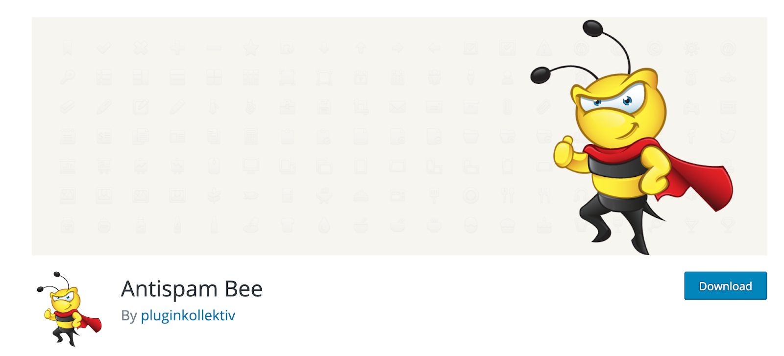 Screenshot of the Antispam Bee plugin page. 