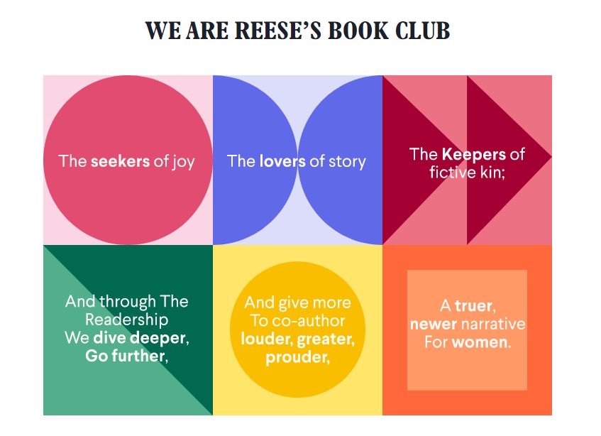 Reece's bookclub is one of our favorite celebrity websites