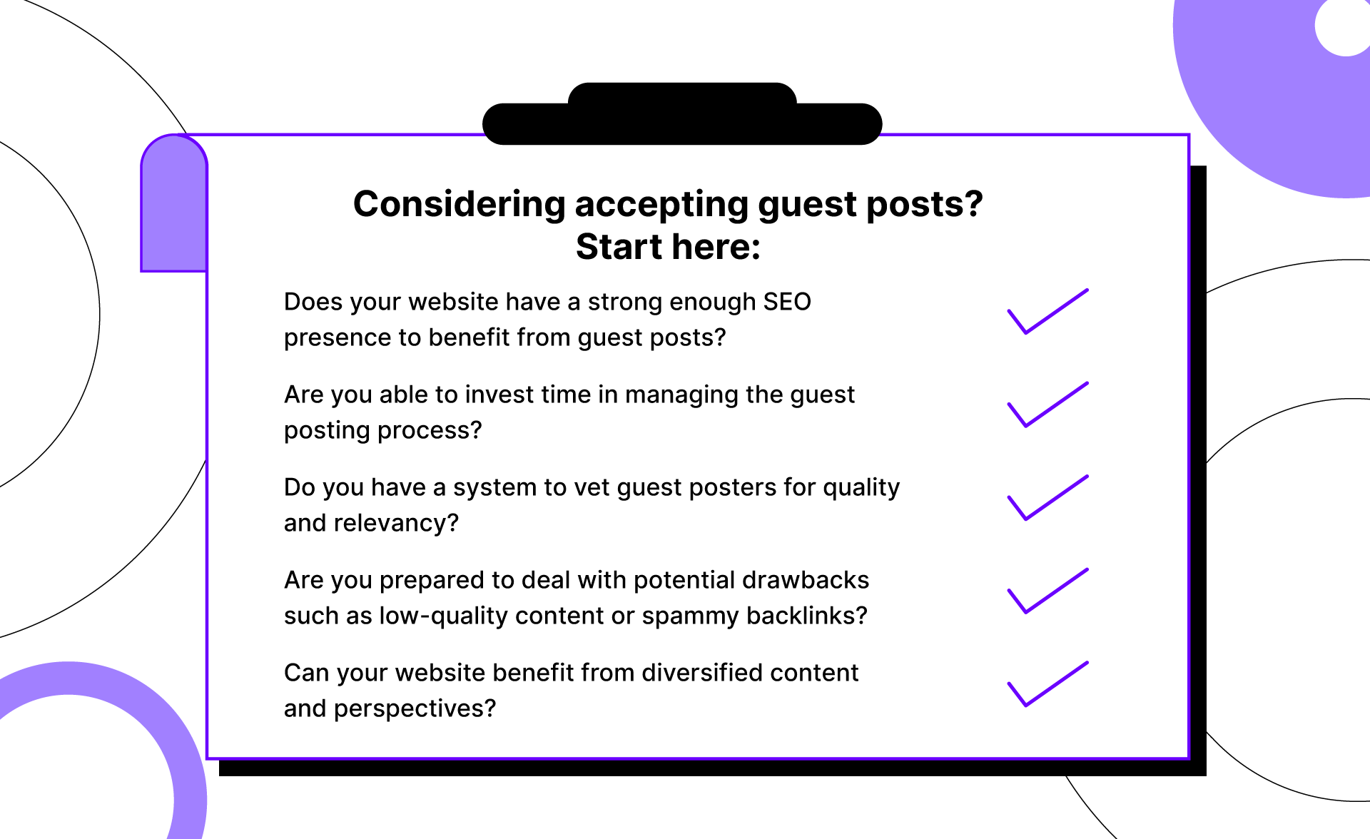 These are the factors you should consider when accepting guest posts. 