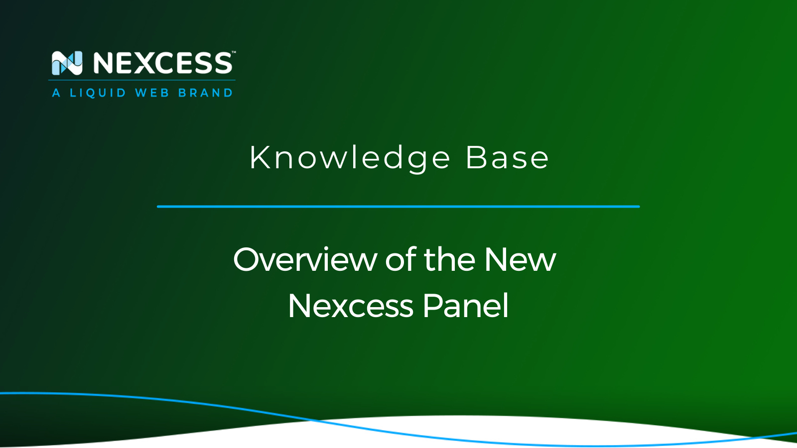 Overview of the New Nexcess Panel