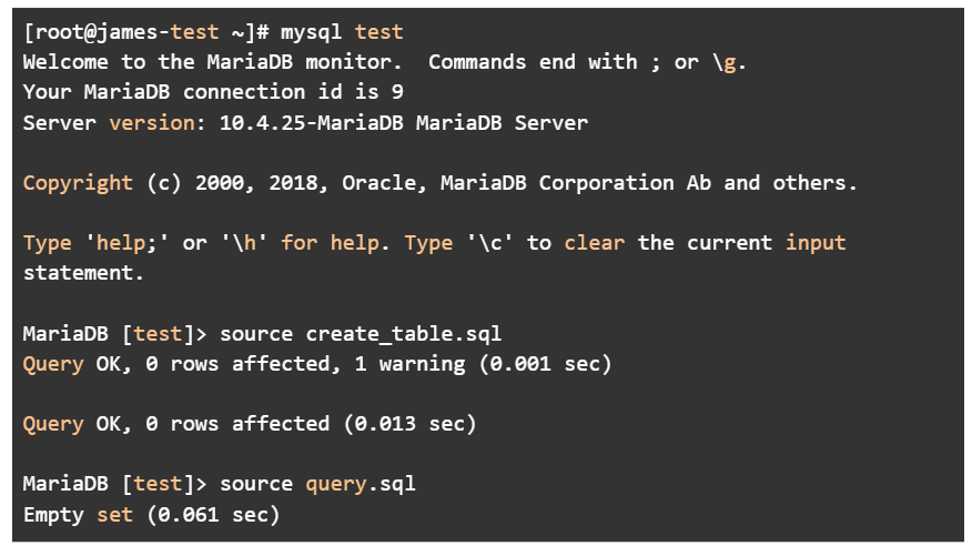 eviewing version by version, we found that MariaDB 10.4 was the last version where the query performed well.