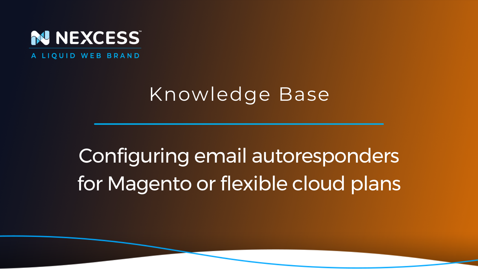 Configuring email autoresponders for Magento or flexible cloud plans